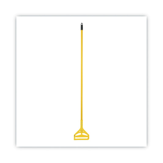 BWK620 Quick Change Side-Latch Plastic Mop Head Handle 1" dia x 60" Aluminum Handle, Yellow