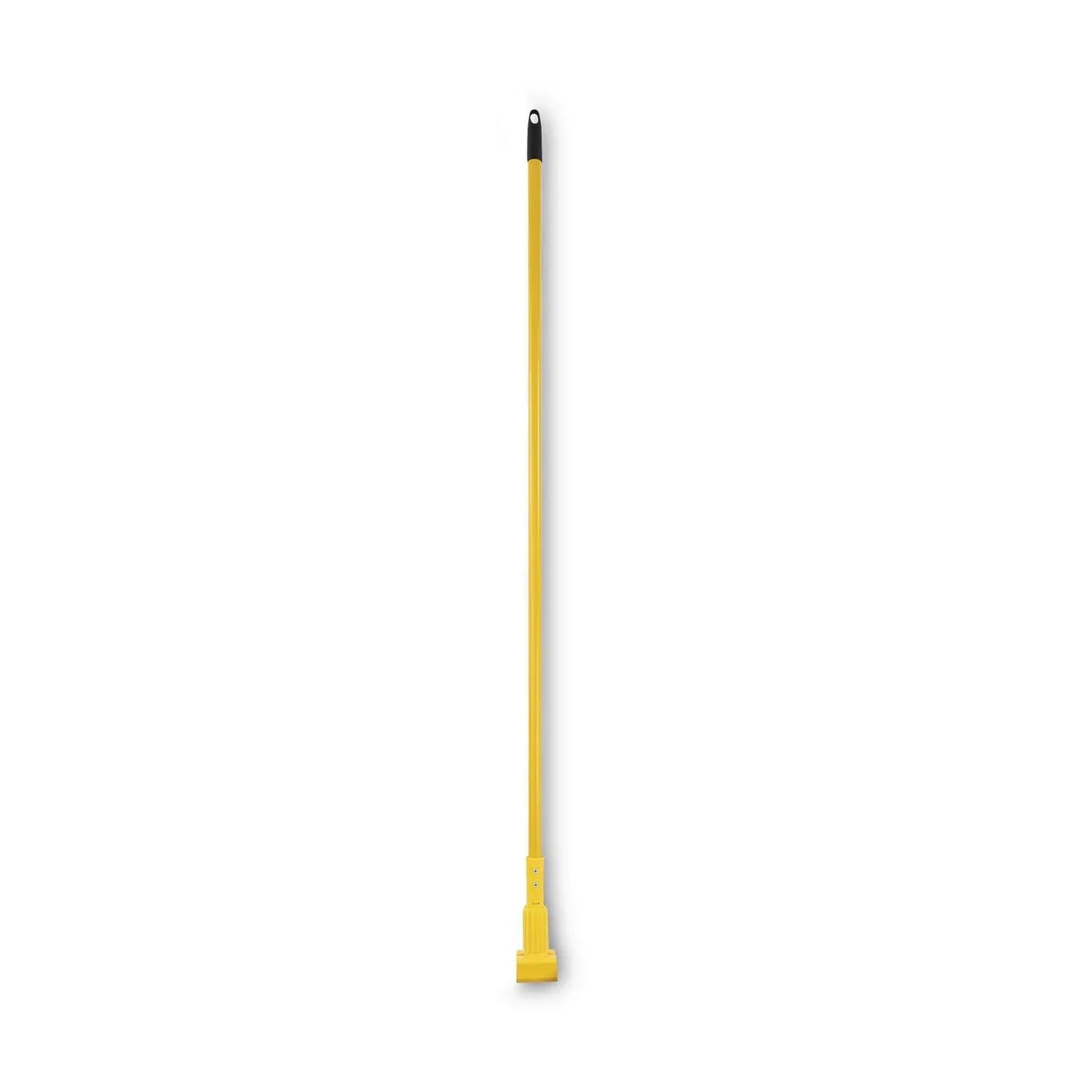 BWK610 Plastic Jaws Mop Handle for 5" Wide Mop Heads, Aluminum, 1" dia x 60", Yellow Boardwalk