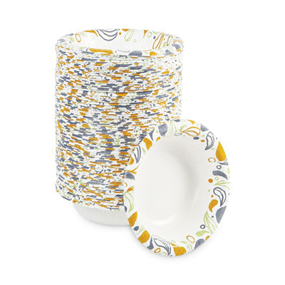 BWKDEER12BOWL Deerfield Printed Paper Bowl, 12 Oz, Coated/soak Proof, Multicolor, 125/pack, 8 Packs/carton BOARDWALK