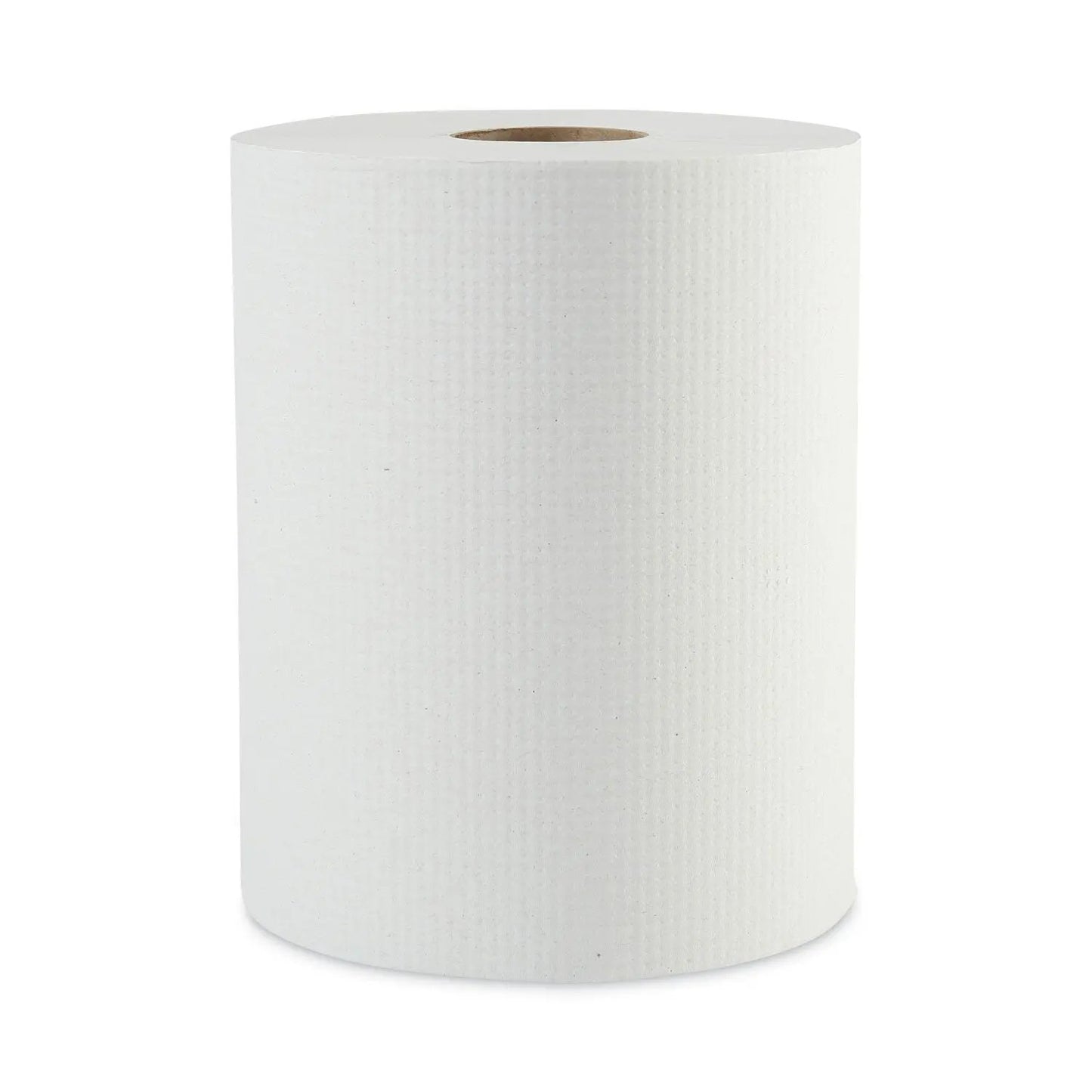 BWK6261B Hardwound Paper Towels, 1-Ply, 8" X 600 Ft, White, 2" Core, 12 Rolls/carton Boardwalk