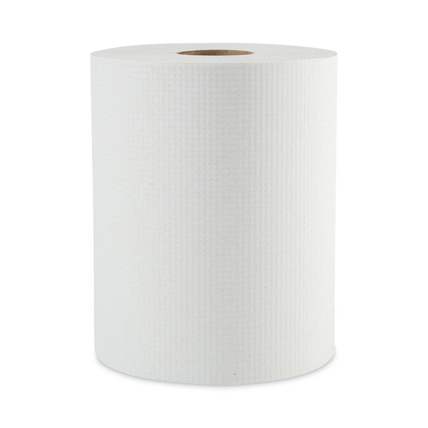BWK6261B Hardwound Paper Towels, 1-Ply, 8" X 600 Ft, White, 2" Core, 12 Rolls/carton