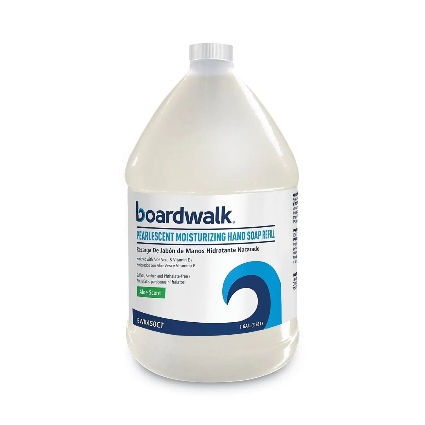 BWK450EA Pearlescent Moisturizing Liquid Hand Soap Refill, Aloe Scent, 1 gal Bottle Boardwalk