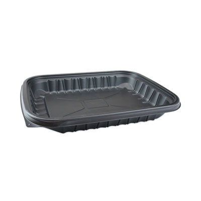 PCTYCNB12X94800 EarthChoice Entree2Go Takeout Container, 48 oz, 11.8 x 8.8 x 1.61, Black, Plastic, 200/Carton PACTIV EVERGREEN CORPORATION