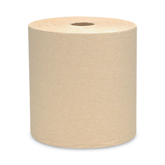 KCC04142 Essential Hard Roll Towels for Business, 1-Ply, 8" x 800 ft, 1.5" Core, Natural, 12 Rolls/Carton