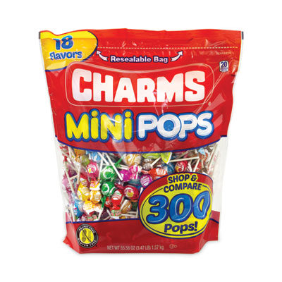 GRR20902010 Mini Pops, 3.74 lb Bag, Assorted Flavors, 300/Bag