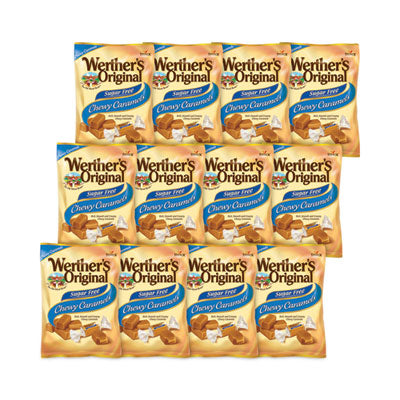 GRR30200005 Sugar Free Chewy Caramel Candy, 1.46 oz Bag, 12 Bags/Carton