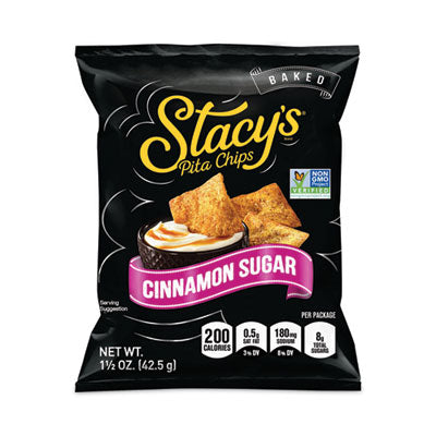 GRR20900651 Pita Chips, 1.5 oz Bag, Cinnamon Sugar, 24/Carton