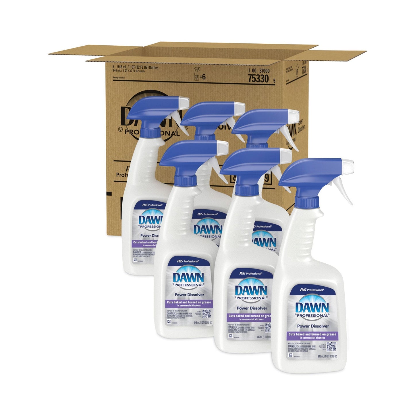 PGC75330 Liquid Ready-To-Use Grease Fighting Power Dissolver Spray, 32 Oz Trigger On Spray Bottle, 6/carton Dawn Professional