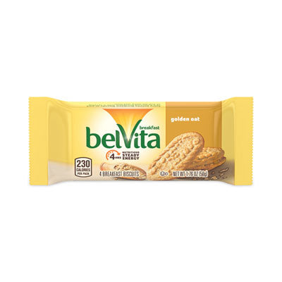 GRR30700147 belVita Breakfast Biscuits, Golden Oat, 1.76 oz Packet of 4, 12 Packets/Box, 3 Boxes/Carton
