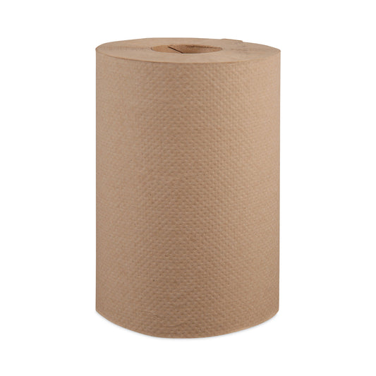 WIN108 Hardwound Roll Towels, 1-Ply, 8" x 350 ft, Natural, 12 Rolls/Carton