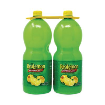 GRR22000913 100% Lemon Juice from Concentrate, 48 oz Bottle, 2/Carton