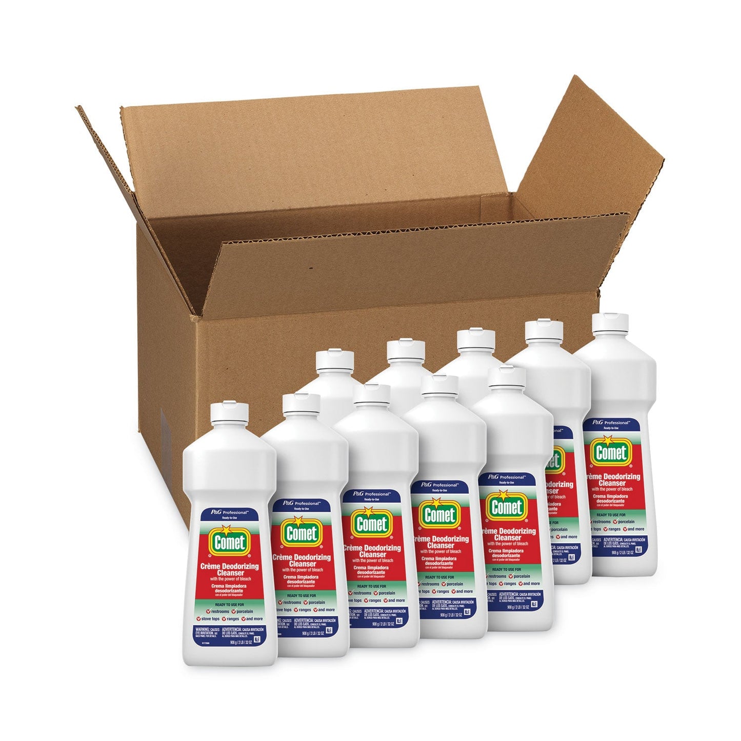 PGC73163 Creme Deodorizing Cleanser, 32 Oz Bottle, 10/carton Comet