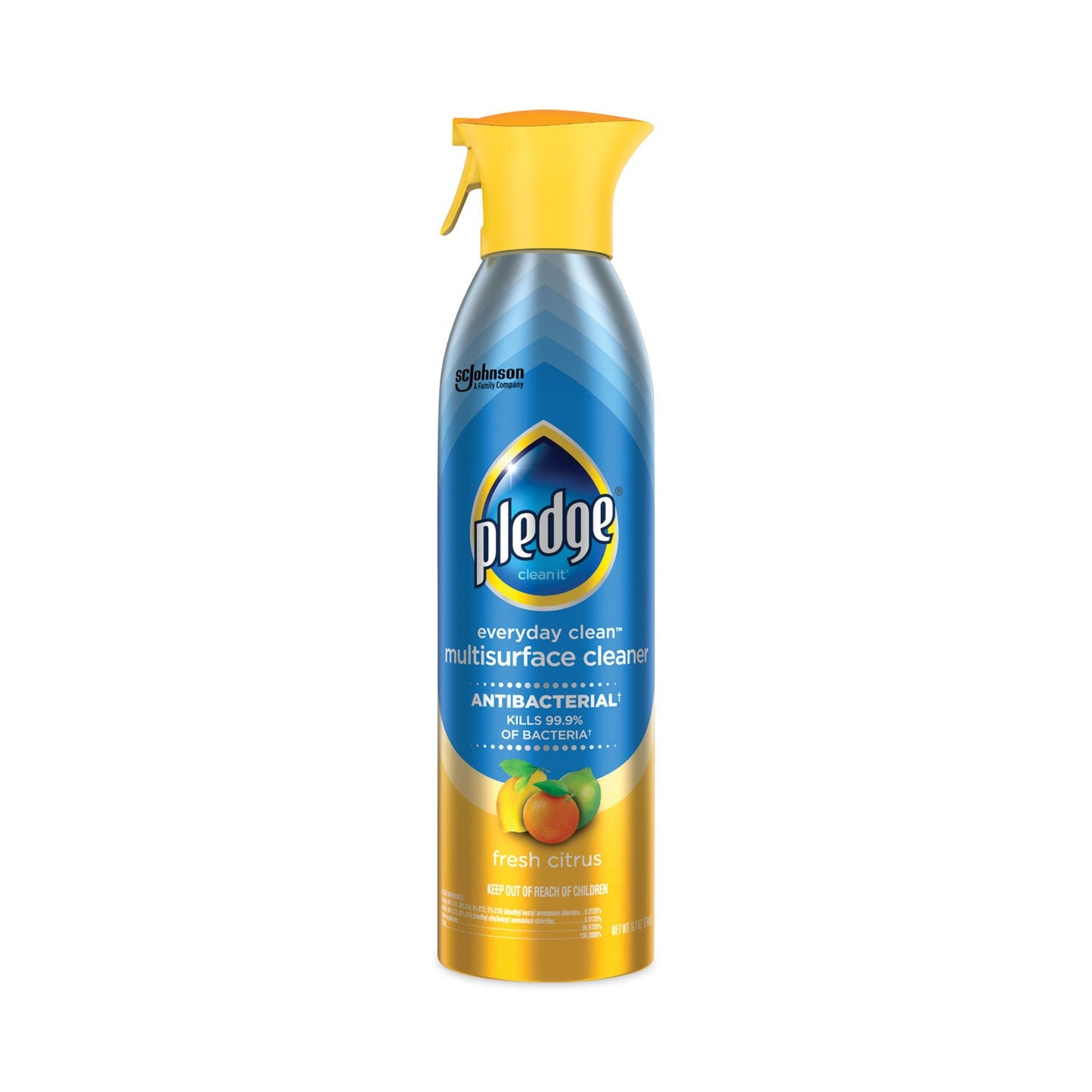 SJN336276EA Multi Surface Antibacterial Everyday Cleaner, 9.7 Oz Aerosol Spray Pledge