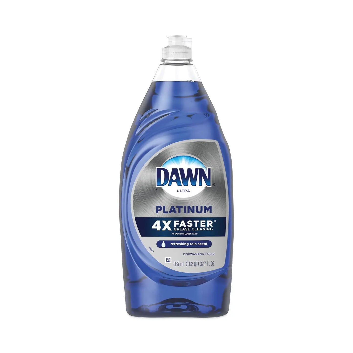PGC01135 Platinum Liquid Dish Detergent, Refreshing Rain Scent, 32.7 oz Bottle, 8/Carton Dawn