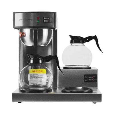 OGFCPRLG Three-Burner Low Profile Institutional Coffee Maker, 36-Cup, Stainless Steel RDI USA