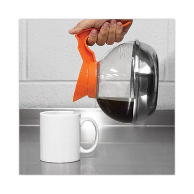 OGFCPU13 Unbreakable Decaffeinated Coffee Decanter, 60 oz, Orange Handle RDI USA