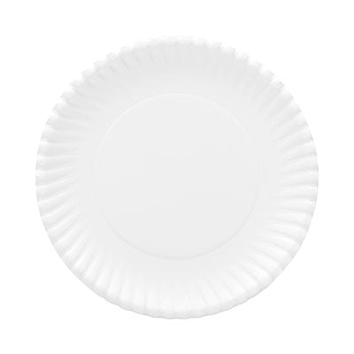 AJMOH9AJBXWH Original Heavyweights Paper Plates, 9" dia, White, 120/Pack, 8 Packs/Carton AJM PACKAGING CORP.