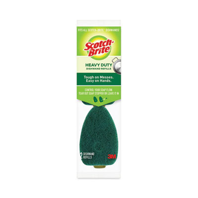 MMM4817RSC Soap-Dispensing Dishwand Sponge Refills, 2.9 X 2.2, Green, 2/pack 3M/COMMERCIAL TAPE DIV.