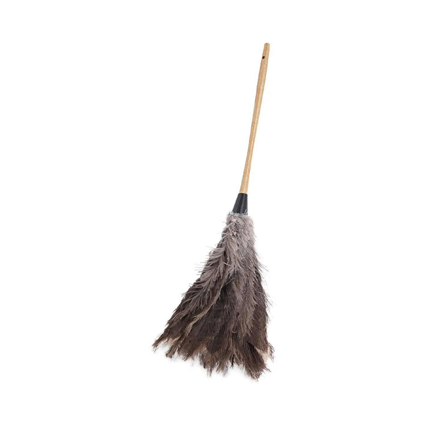 BWK31FD Professional Ostrich Feather Duster, 16" Wood Handle, 12" Gray Bristle Boardwalk