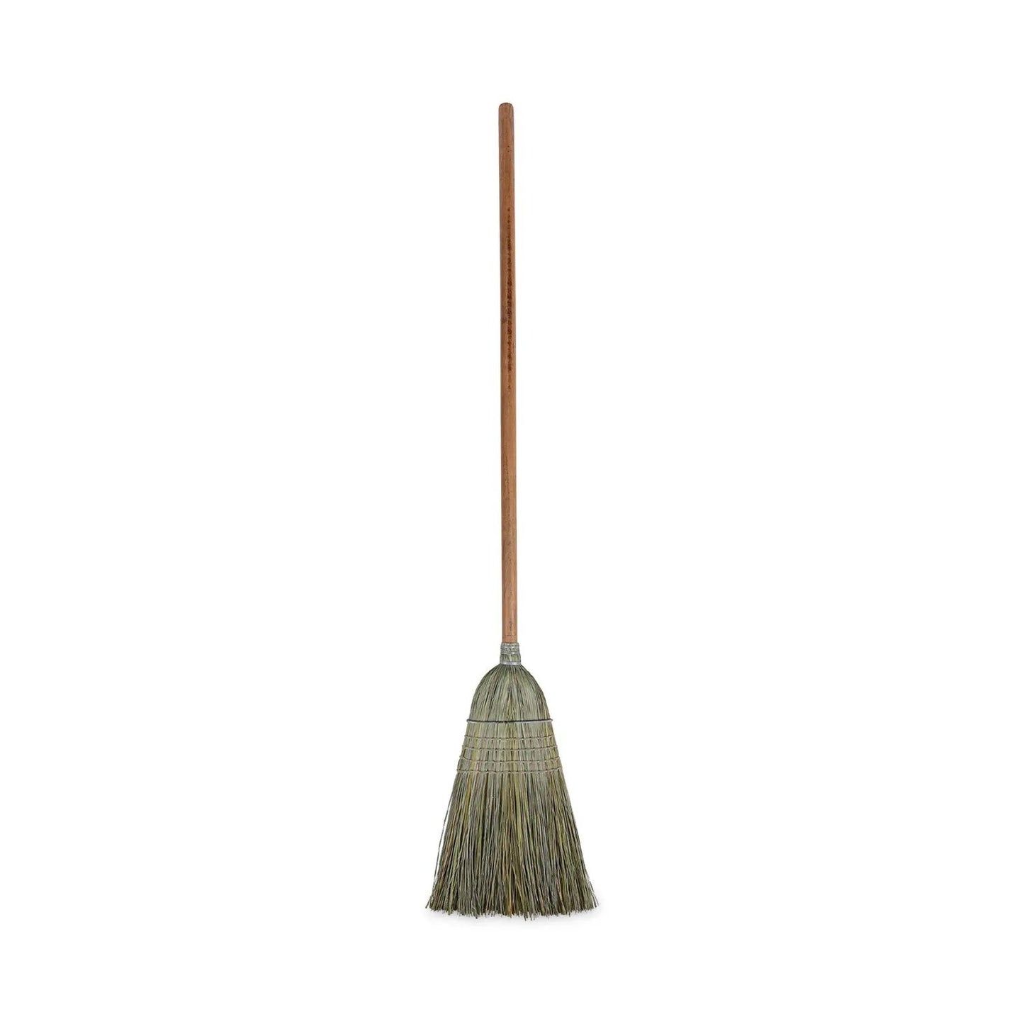 BWK932YCT Warehouse Broom, Yucca Corn Fiber Bristles, 56" Overalll Length, Natural, 12/carton Boardwalk