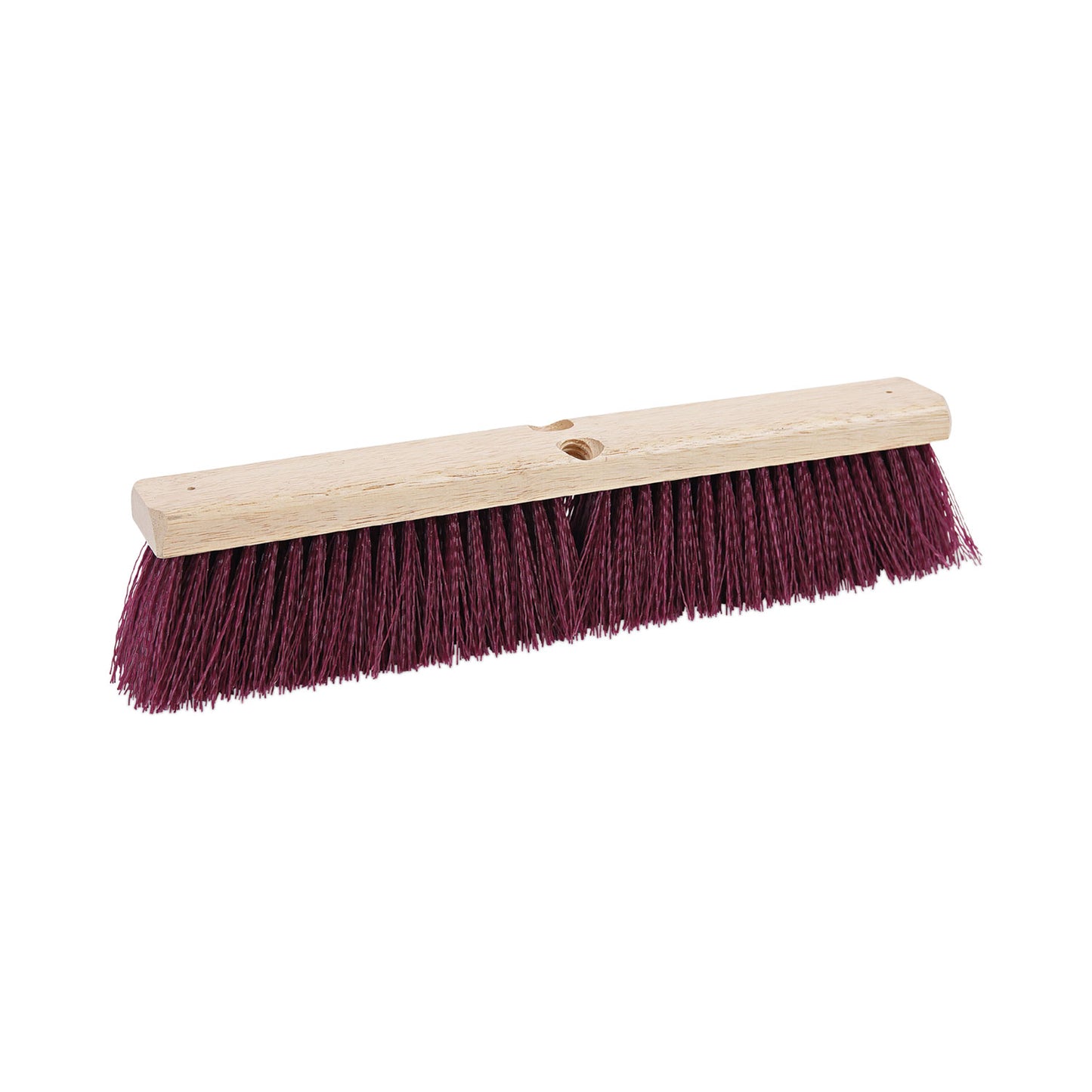 BWK20318 Floor Brush Head, 3" Maroon Heavy-Duty Polypropylene Bristles, 18" Brush