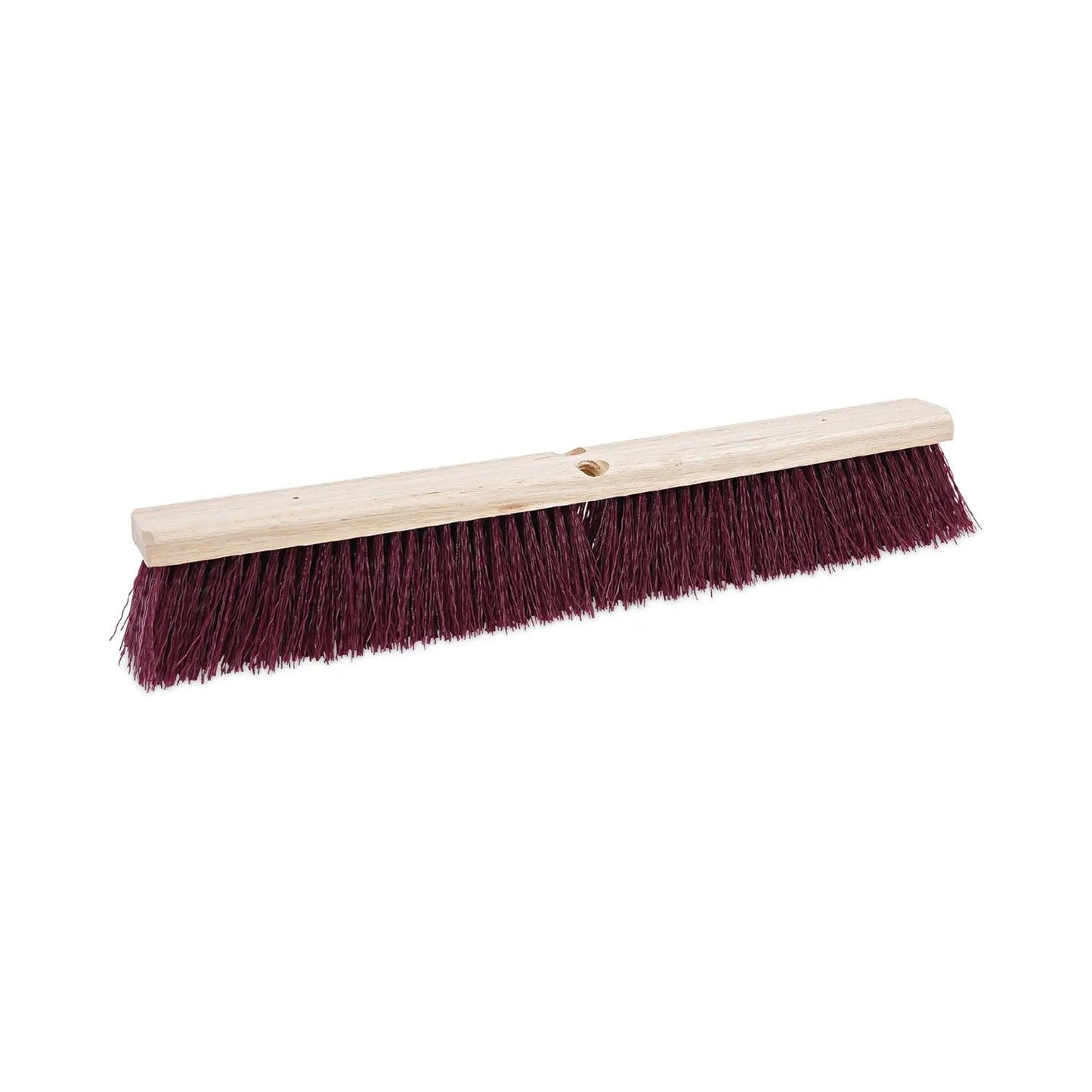 BWK20324 Floor Brush Head, 3.25" Maroon Stiff Polypropylene Bristles, 24" Brush Boardwalk