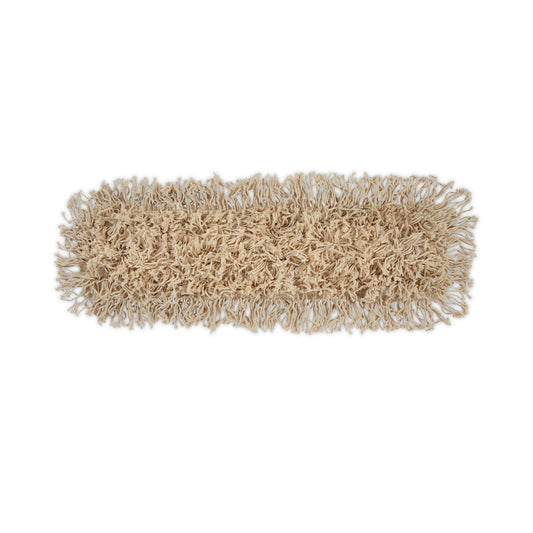 BWK1324 Industrial Dust Mop Head, Hygrade Cotton, 24 x 5, White