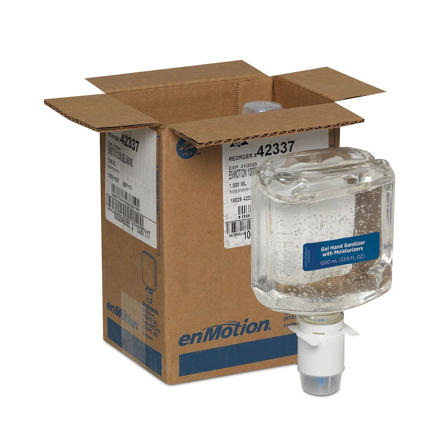 GPC42337 Enmotion Gen2 E3-Rated Gel Sanitizer Dispenser Refill, 1,000 Ml Bottle, Fragrance-Free, 2/carton Georgia Pacific Professional