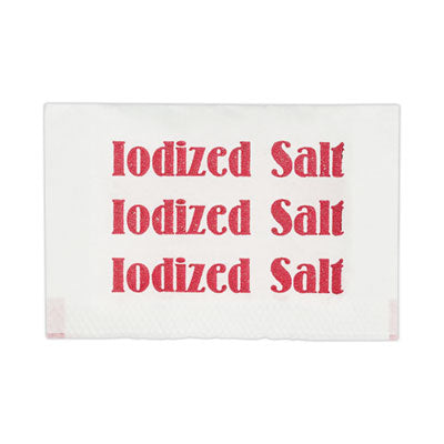 OFX15261 Iodized Salt Packets, 0.75 g Packet, 3,000/Box