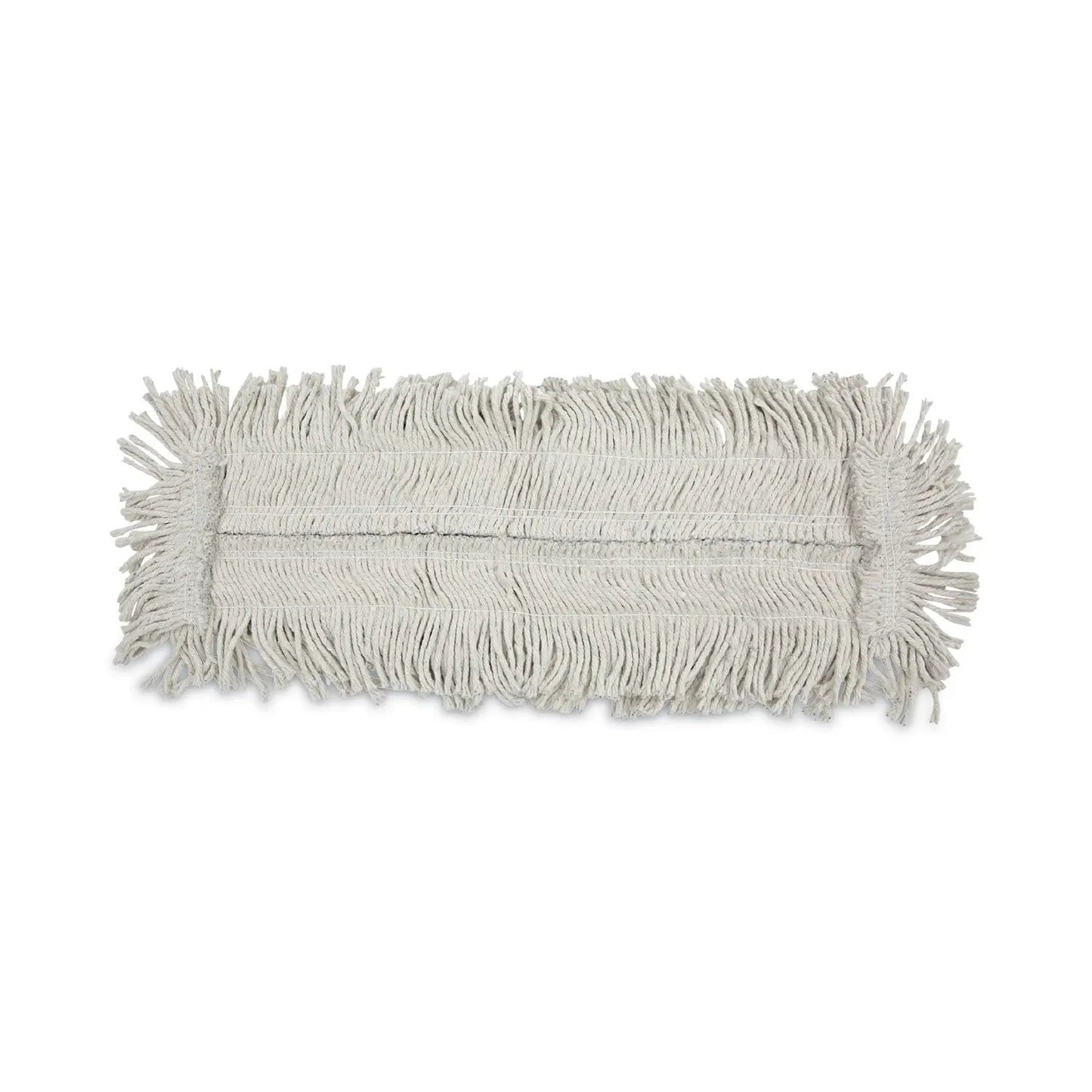 BWK1624 Disposable Cut End Dust Mop Head, Cotton/Synthetic, 24 x 5, White Boardwalk