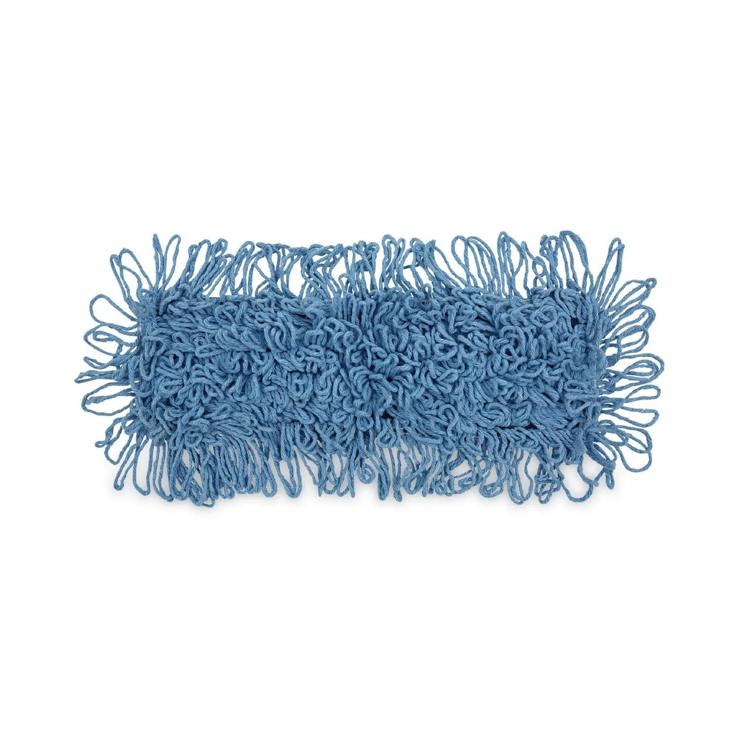 BWK1118 Dust Mop Head, Looped-End, Cotton/Synthetic Fibers, 18 x 5, Blue Boardwalk
