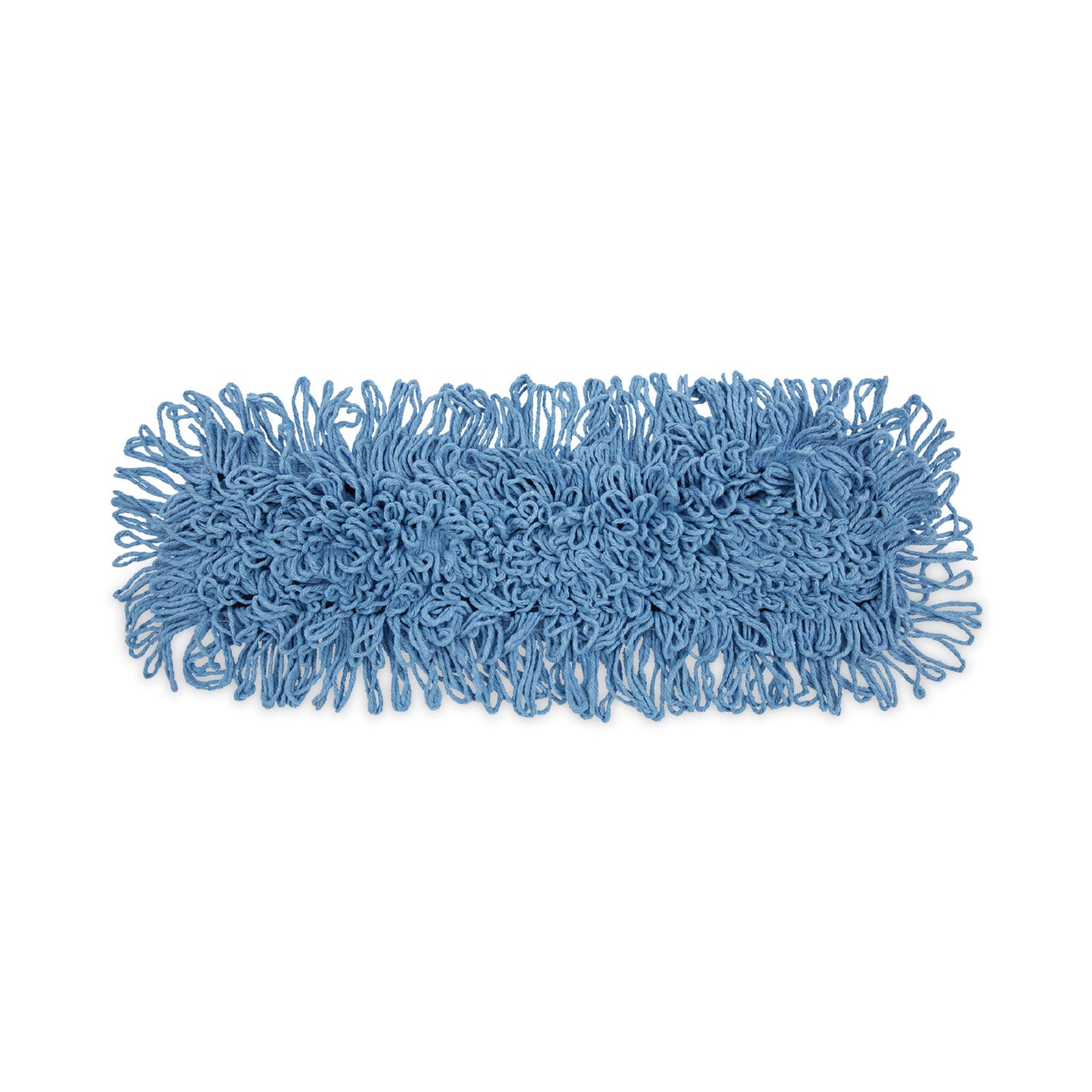 BWK1124 Dust Mop Head, Looped-End, Cotton/Synthetic Fibers, 24 x 5, Blue