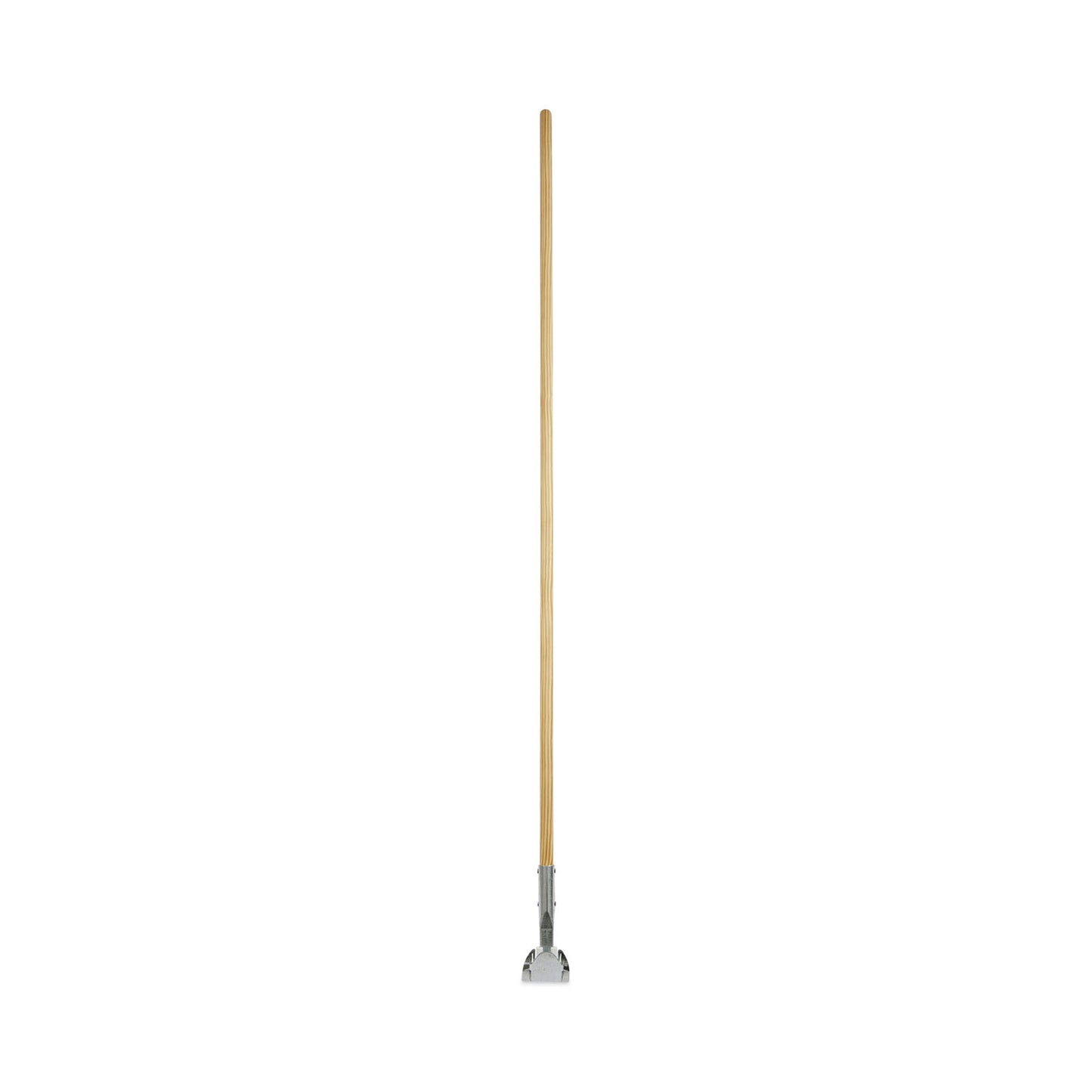 BWK1490 Clip-On Dust Mop Handle, Lacquered Wood, Swivel Head, 1" dia x 60", Natural