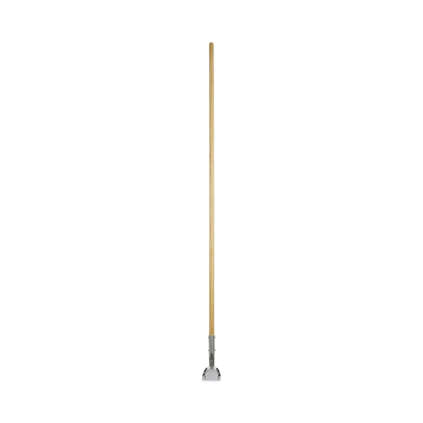 BWK1490 Clip-On Dust Mop Handle, Lacquered Wood, Swivel Head, 1" dia x 60", Natural Boardwalk