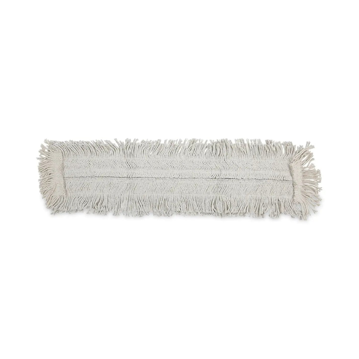 BWK1636 Disposable Dust Mop Head w/Sewn Center Fringe, Cotton/Synthetic, 36 x 5, White Boardwalk