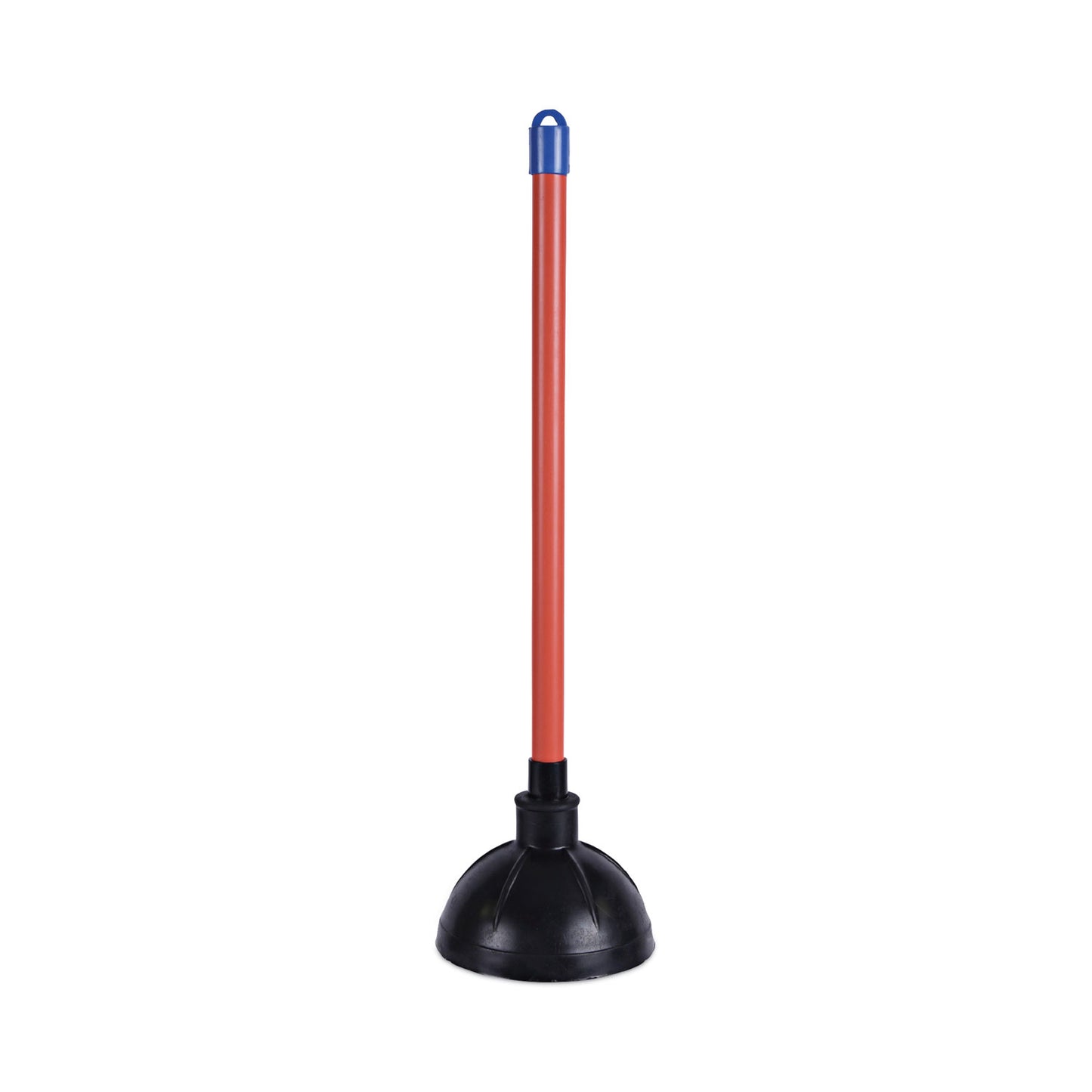 BWK09201EA Toilet Plunger, 18" Plastic Handle, 5.63" Dia, Red/black