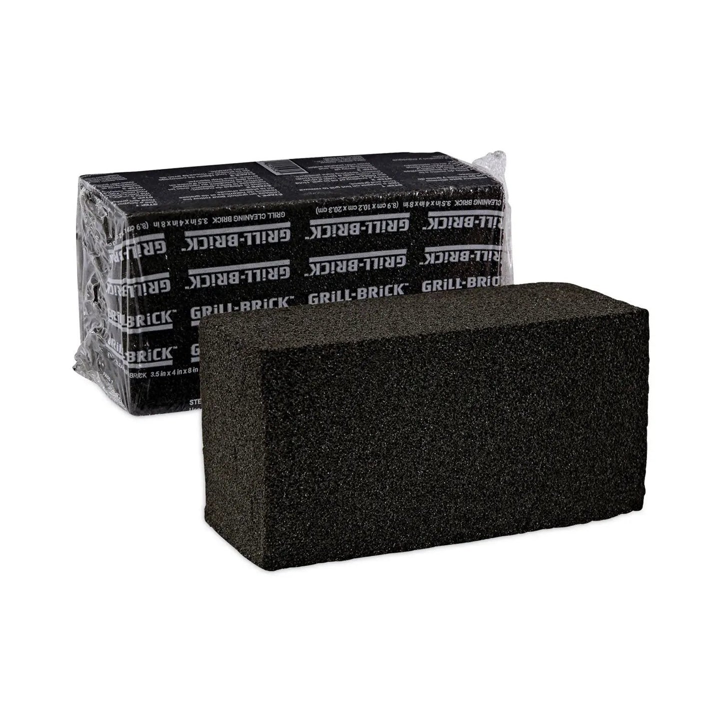 BWKGB12PC Grill Brick, 8 X 4, Black, 12/carton Boardwalk