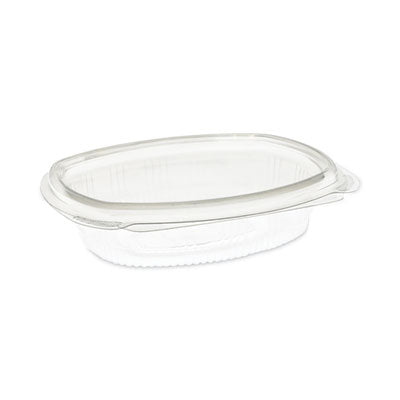 PCT0CA910080000 EarthChoice Recycled PET Hinged Container, 8 oz, 4.92 x 5.87 x 1.32, Clear, Plastic, 200/Carton PACTIV EVERGREEN CORPORATION
