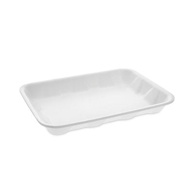 PCT0TF104D10000 Meat Tray, #4D, 9.5 x 7 x 1.25, White, Foam, 500/Carton