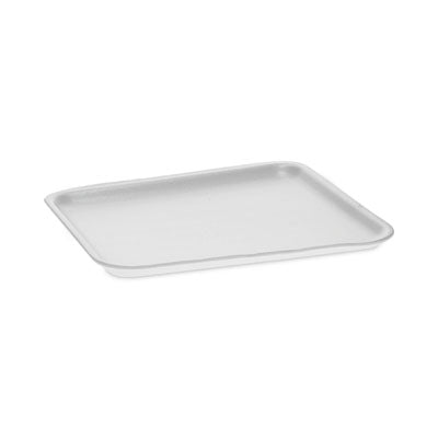 PCT0TF108S00000 Supermarket Tray, #8S, 10 x 8 x 0.65, White, Foam, 500/Carton