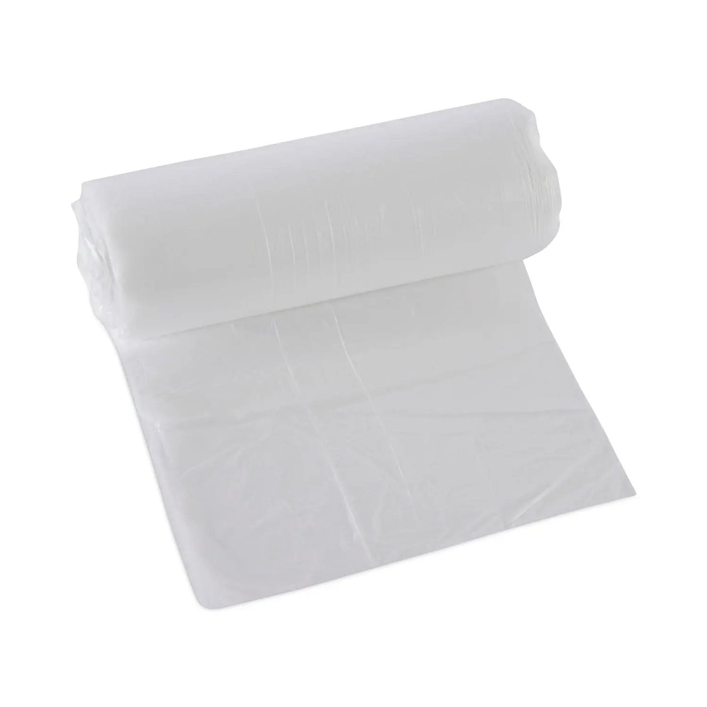 BWK243306 High-Density Can Liners, 16 gal, 6 mic, 24" x 33", Natural, Perforated Roll, 50 Bags/Roll, 20 Rolls/Carton Boardwalk