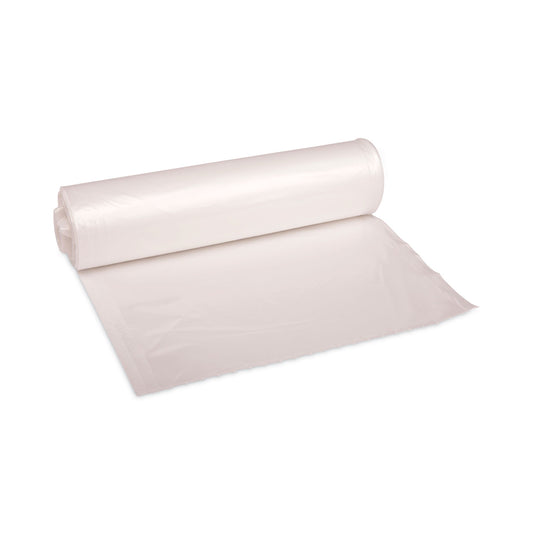 BWK404616 High-Density Can Liners, 45 gal, 13 mic, 40" x 46", Natural, Perforated Roll, 25 Bags/Roll, 10 Rolls/Carton