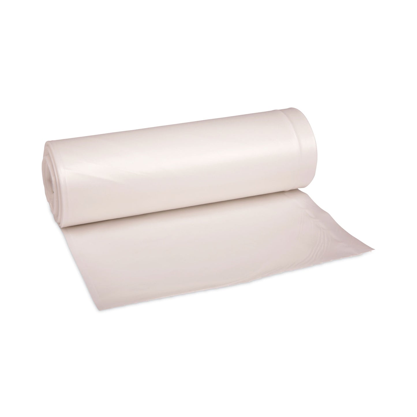 BWK404622 High-Density Can Liners, 45 gal, 19 mic, 40" x 46", Natural, Perforated Roll, 25 Bags/Roll, 6 Rolls/Carton