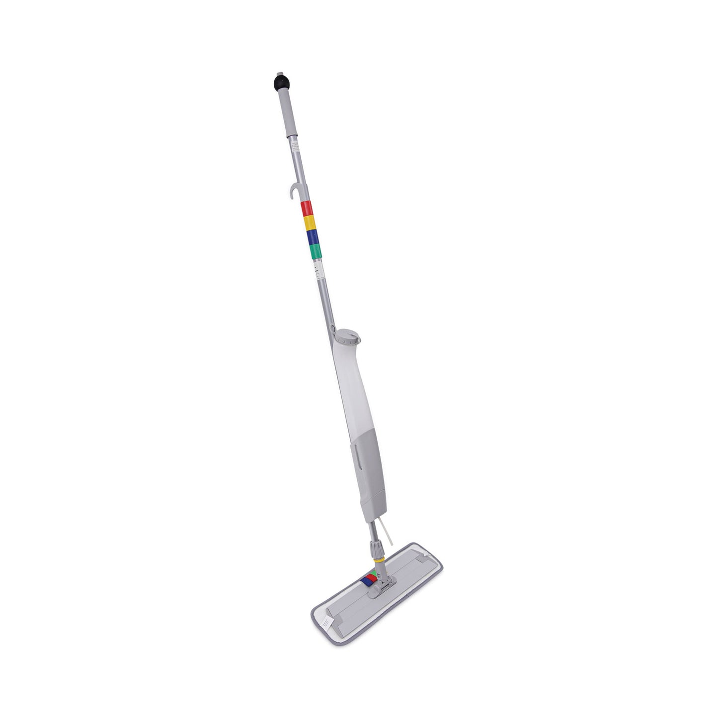 BWKBWMS16MFM Bucketless Microfiber Mop System, 5 X 18 Blue Microfiber Head, 59" Gray Aluminum/polypropylene Handle