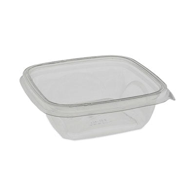PCTSAC0512 EarthChoice Square Recycled Bowl, 12 oz, 5 x 5 x 1.63, Clear, Plastic, 504/Carton
