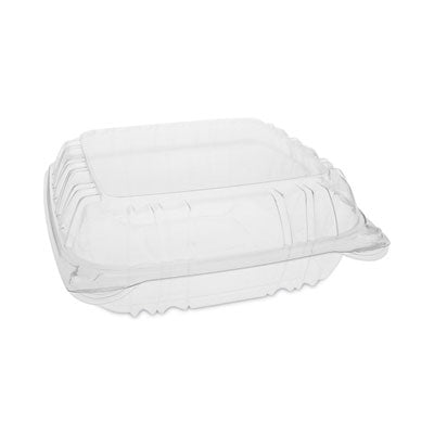 PCTYCI821200000 SENSATION SmartLock Hinged Lid Container, 8.34 x 8.24 x 3.05, Clear, Plastic, 200/Carton
