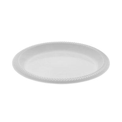 PCTYMI9 Meadoware Impact Plastic Dinnerware, Plate, 8.88" dia, White, 400/Carton
