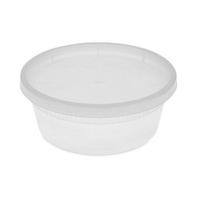 PCTYL2508 Newspring DELItainer Microwavable Container, 8 oz, 4.7" Diameter x 1.8"h, Clear, Plastic, 240/Carton PACTIV EVERGREEN CORPORATION