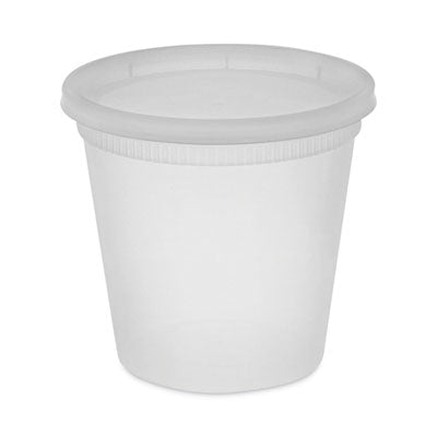 PCTYL2524 Newspring DELItainer Microwavable Container, 24 oz, 4.55 x 4.55 x 4.35, Clear, Plastic, 240/Carton