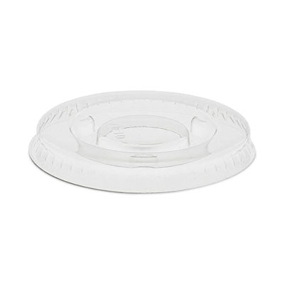 PCTYLS1FR Plastic Portion Cup Lid, Fits 0.5 oz to 1 oz Portion Cups, Clear, 100/Sleeve, 25 Sleeves/Carton